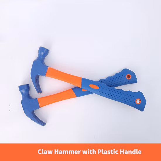 Herramienta para clavar garras, Hardware para carpintería doméstica, mango de plástico, martillo, martillo de garra de pico de pato