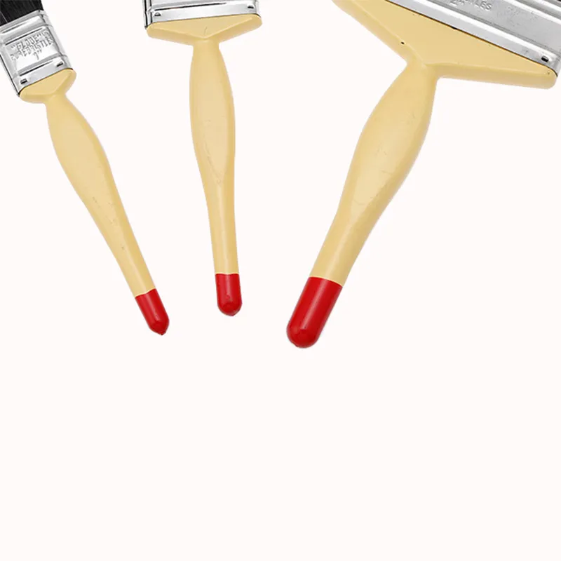 Herramienta de mano pura del sistema de brochas de pintura de la cerda de la manija plástica de la promoción para pintar